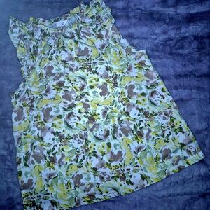 LC Lauren Conrad Pastel Floral Blouse